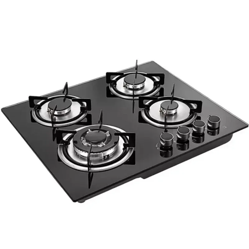 Built in Gas Cooktop 4 Burners Stainless Steel Stove with NG/LPG Conversion Kit Thermocouple Protection