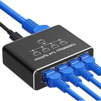 Gigabit Ethernet Switch Rj45 Splitter LAN Gigabit Extension Adapter 1000Mbps Network Connector For PC Laptop TV Box Router