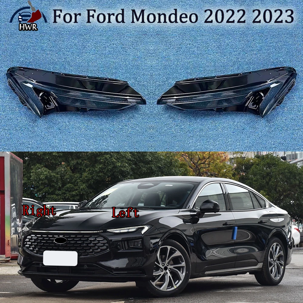 

For Ford Mondeo 2022 2023 Headlamp Transparent Lampshade Headlight Lampshell Plexiglass Replace Original Lens Cover