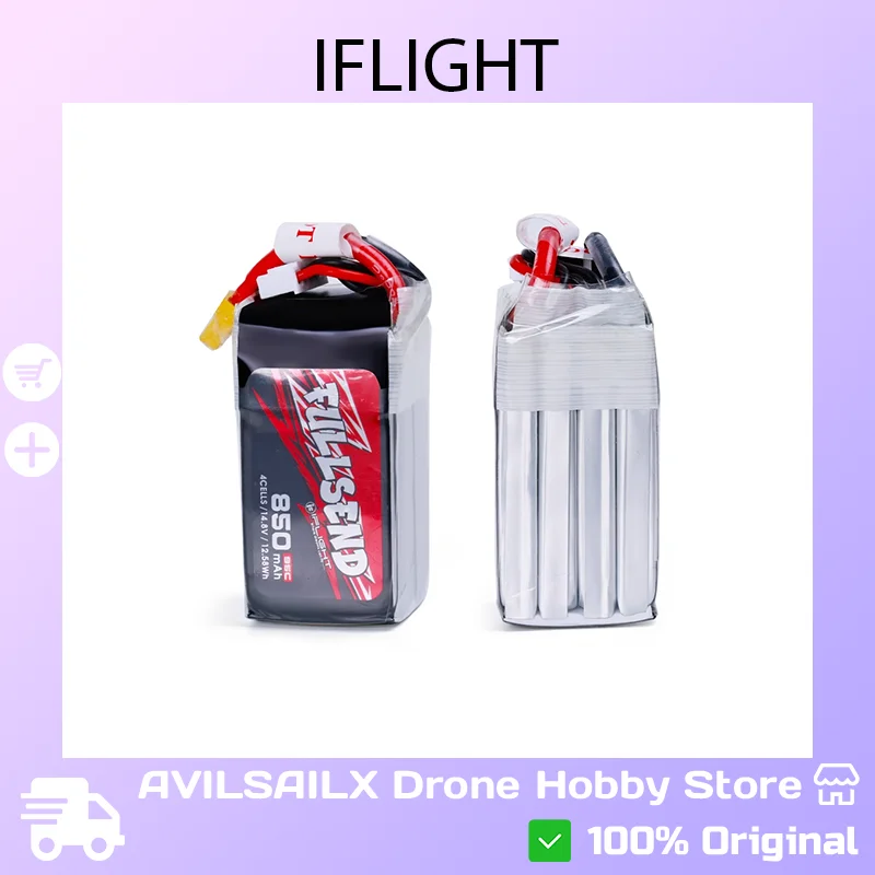 

iFlight Fullsend 6S 1480/1550/1850mAh High-Discharge LiPo Battery - Stable Power for FPV Racing Drones