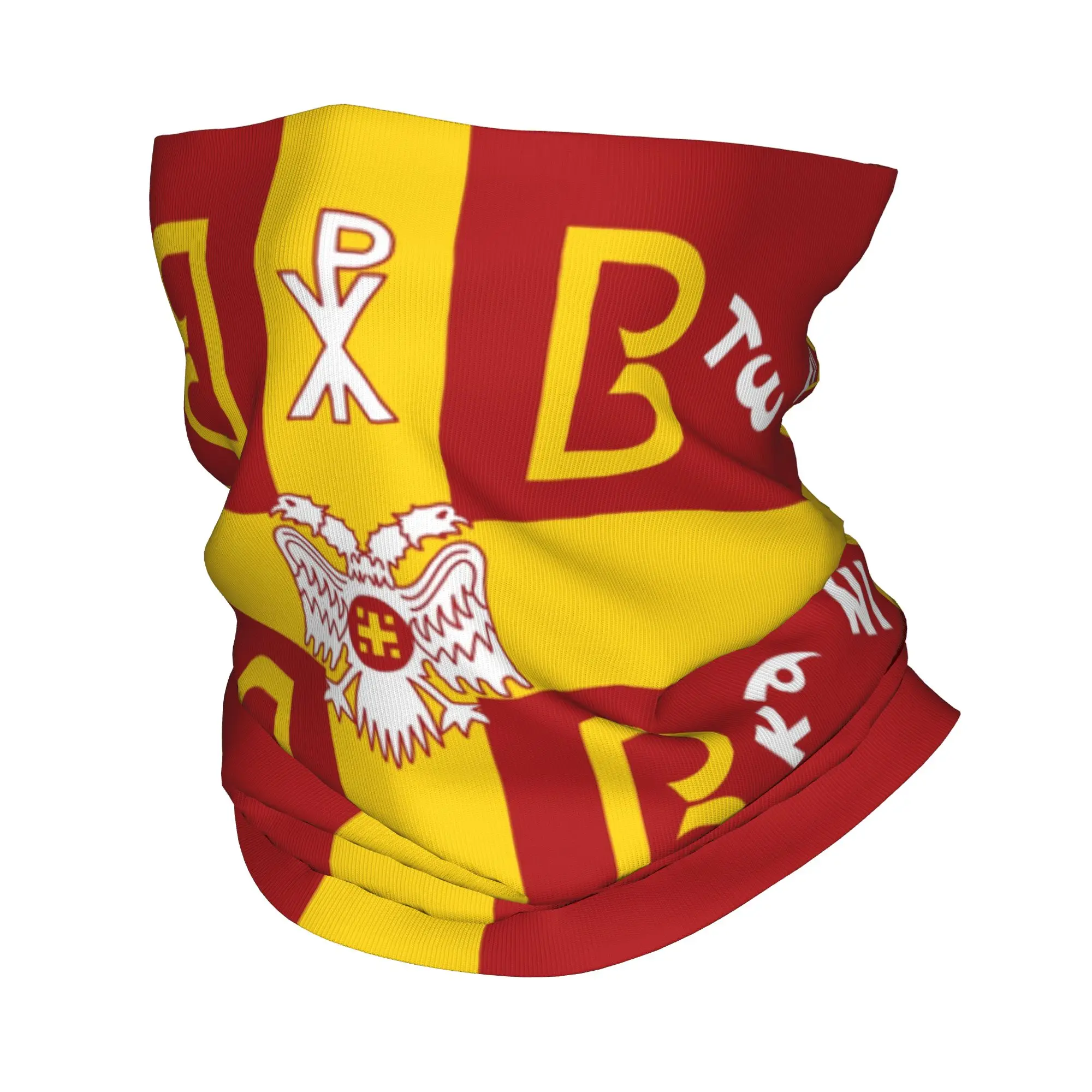 Imperial Byzantine Flag Bandana Neck Gaiter for Ski Hunting Women Men Wrap Scarf  Headband Warmer Face Scarf Cover