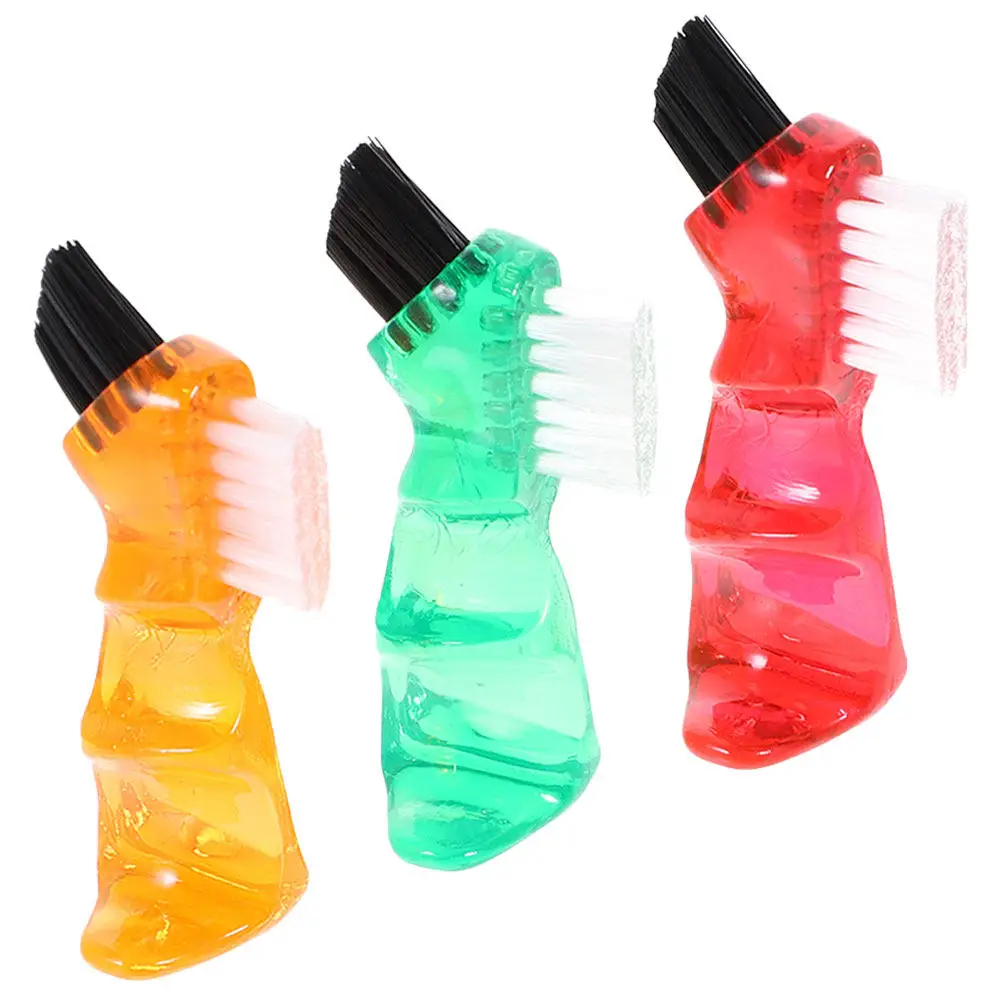 

Набор из 3 портативных двухсторонних многофункциональных мини-щеток для чистки зубных протезов для личного использования