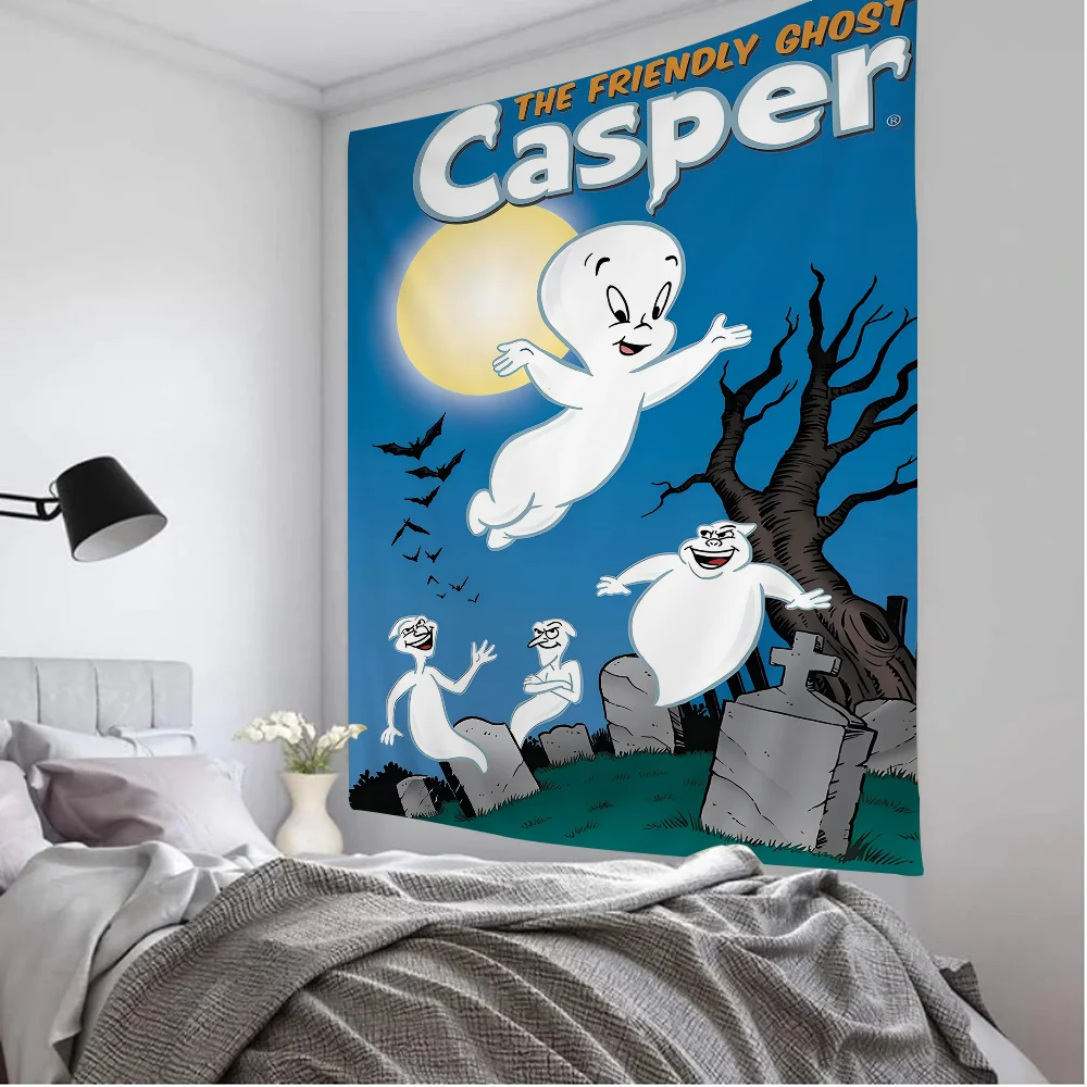 Casper The Friendly Ghost Chart Tapestry Art Science Fiction Room Home Decor Cheap Hippie Wall Hanging