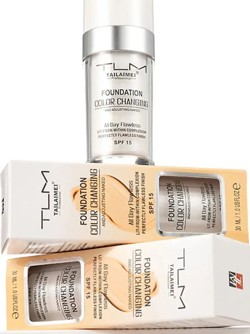 30ml Foundation Magic Color Changing Foundation Vloeibaar Zacht Mat Langdurig Hydraterende Make-up Basis Maquiagem Korea Make-up - afbeelding 2