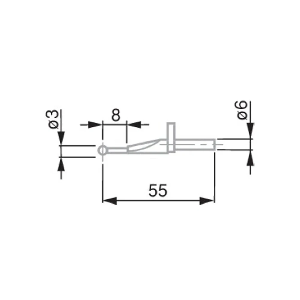 Probe For Altimeters Use Accessory Height Gauge Probe D3*D6*L55 Ball Probe Insert 3mm Diameter Ball 55mm Overall Length