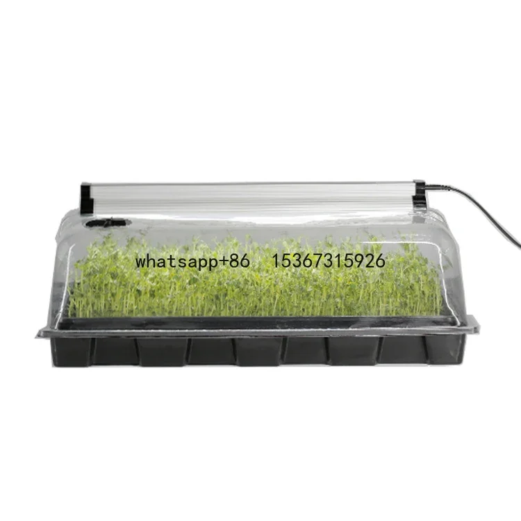 

LED Indoor Seed Planter Garden indoor microgreens plastic seed tray microgreen hydroponic growing system