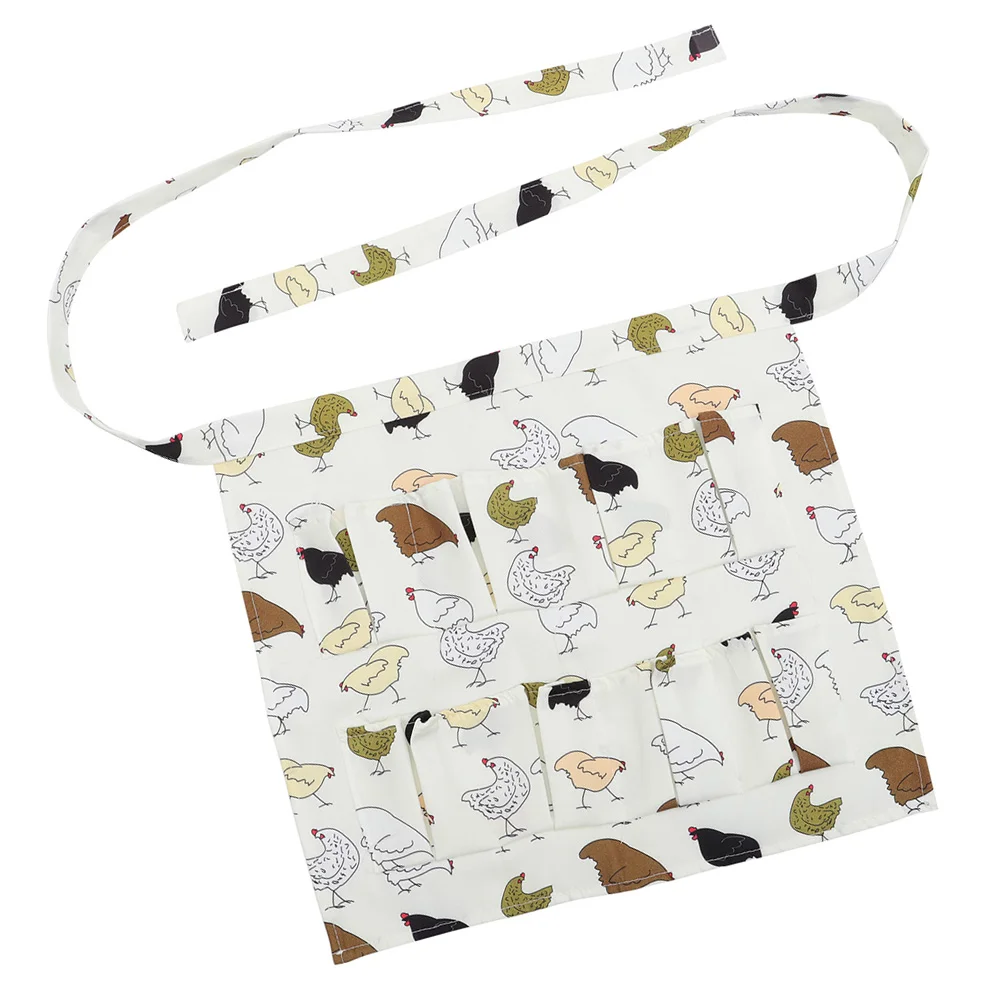 Egg Apron Holder Pockets Collecting for Household Chicken Farm Fabric Gathering