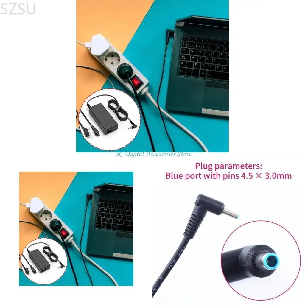 

SZSU 45W 19.5V 2.31A Laptop 4.5x3.0mm Fit for 741727-001 TPN-LA15 TPN-CA14 L25296-001/002/003 Laptop Accessories