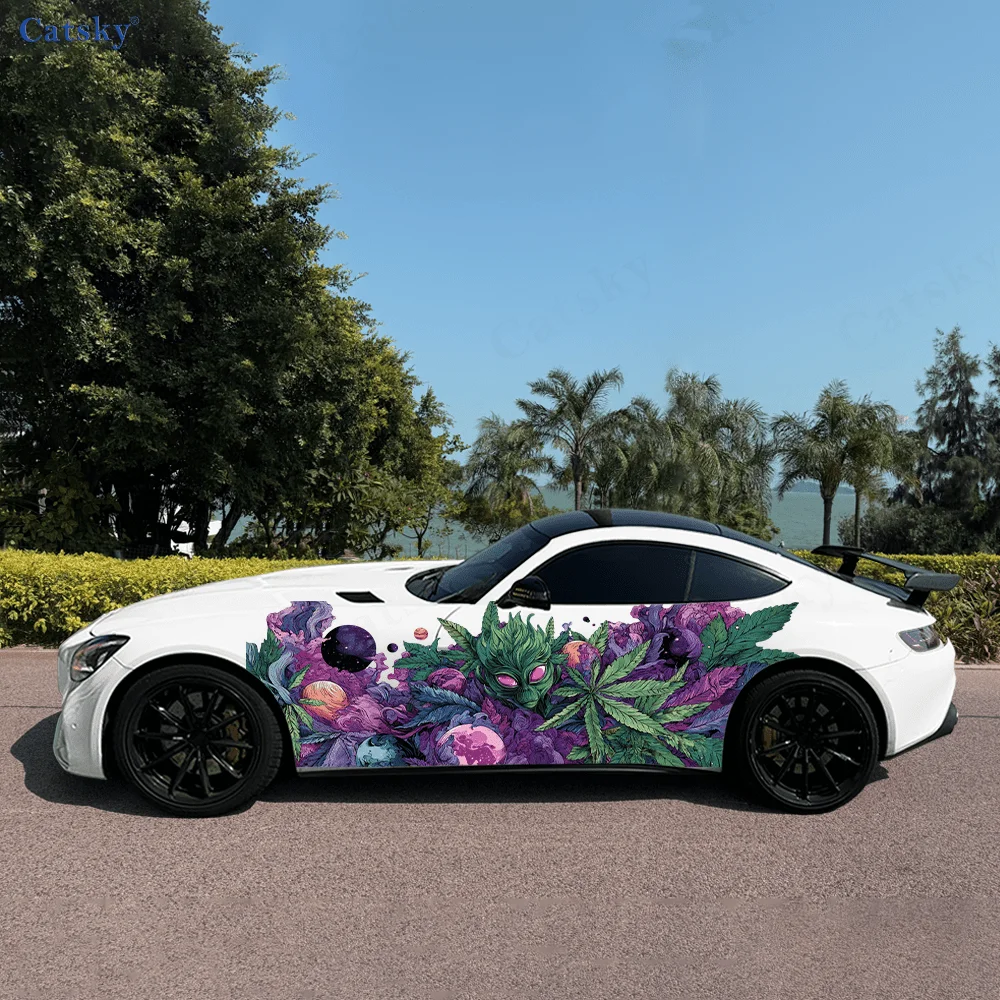 

Виниловые наклейки для автомобиля Strange Alien Mutated Grass, самоклеящаяся наклейка из ПВХ, подходит для грузовиков, внедорожников, декора, автоаксессуары, подарок