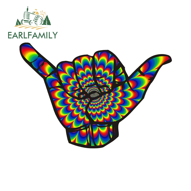 EARLFAMILY 13 سنتيمتر x 9 سنتيمتر ل شاكا شنق فضفاض شخصية سيارة ملصق سباق الانجراف ملصق مائي باب السيارة حامي اكسسوارات الإبداعية #1