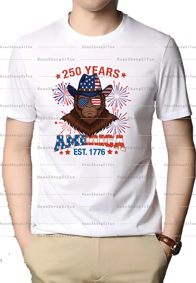 DTF US 250th Anniversary Sticker New Men's And Women's T-shirt Hoodie Patches Waterproof And Easy To Transfer view 2