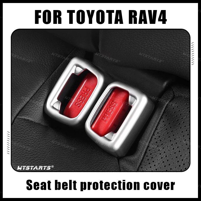 For Toyota Rav4 Seat belt buckle protector ABS Anti scratch and noise reduction protective cover Car Interior Accessories