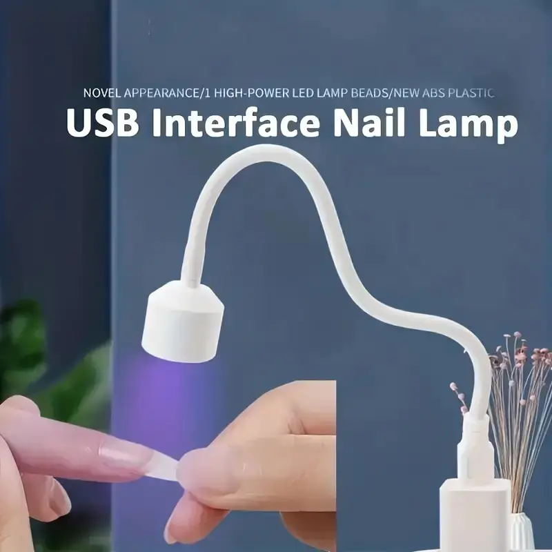 ミニUV LEDネイルランプ,折りたたみ式硬化ランプ,ジェルポリッシュ用デスクランプ,速乾性,マニキュア