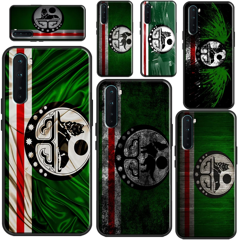 Chechen Wolf National Flag Case For OnePlus 9 10 Pro Nord2 8T 9R Coque For OPPO Realme 8 Pro 8i C3 C21 GT Neo 2 Master