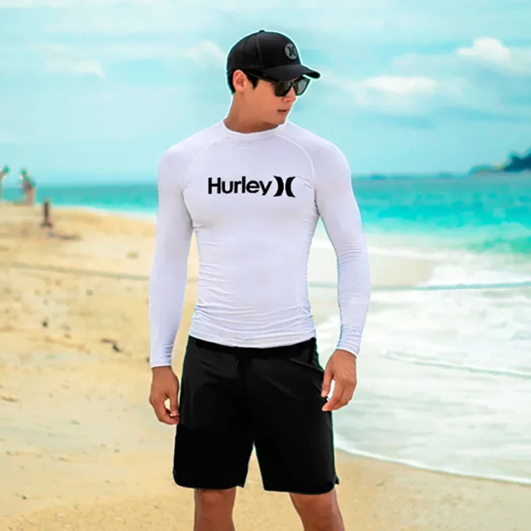 

Diving suit, men's sun protection, long sleeved top, sea swimsuit, quick drying, drifting, surfing, snorkeling, men swimsuit set