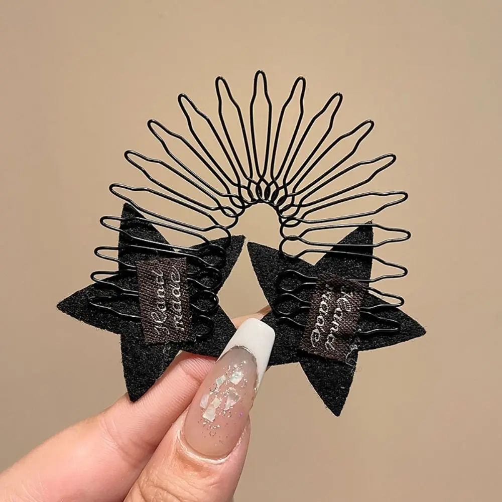 

Cute Rhinestone U Shape Hair Styling Comb Butterfly Star Fixed Combs Bow Hair Wear Invisible Extra Hair Holder Children