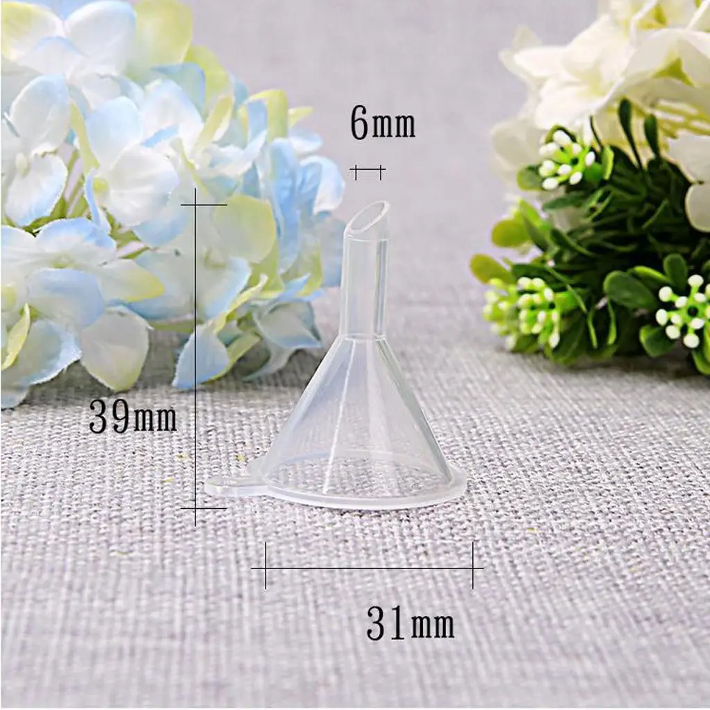 100pcs Small Mini Funnel for Sample Bottle Injecting Perfumes Essential