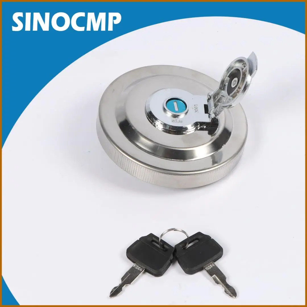 

Fuel Tank Cap YN20P01034P2 For Kobelco SK-8 SK100 SK200 SK300 SK160 SK250 SK330 SK480 Excavator with 2 Keys