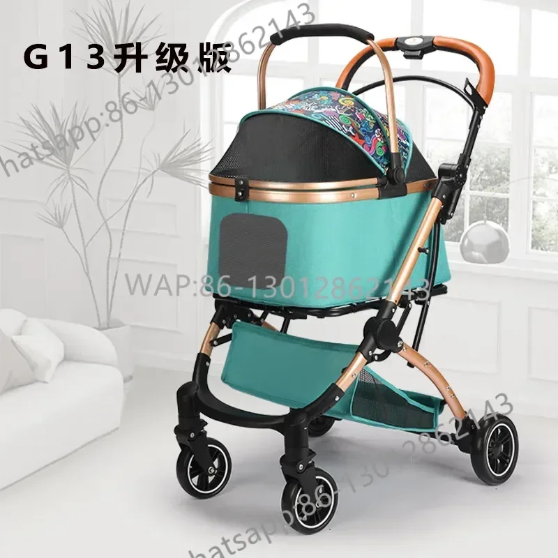 Foldable and Lightweight Pet Cart for Dogs Cats Small Dogs and Teddy Handcart That Can Be Separated