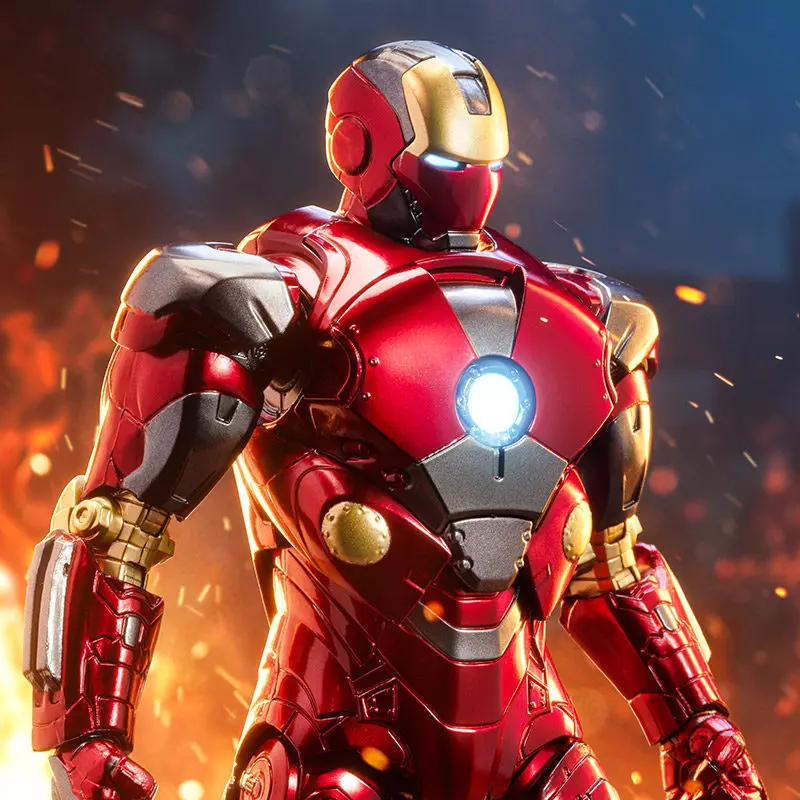 

ZD Marvel MK19 Iron Man Tiger Action Figure with Articulated Joints Perfect Birthday Gift for Men Collectible Desktop Ornament