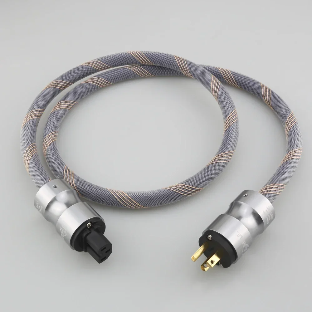

High Quality Hi-Fi Audio Power Cable Audiophile OFC US EU Schuko AC Main Supply Cord