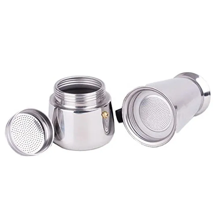 وعاء موكا من الفولاذ المقاوم للصدأ، أوعية قهوة إسبرسو، أوعية موكا كهربائية إيطالية تركية محمولة للتخييم