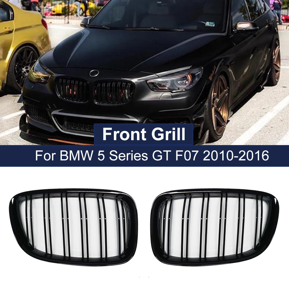 One Pair High Quality Front Hood Kidney Grills For BMW F07 5 Series GT 520 528 530 535 550 2010-2017 Car Accessories Grille