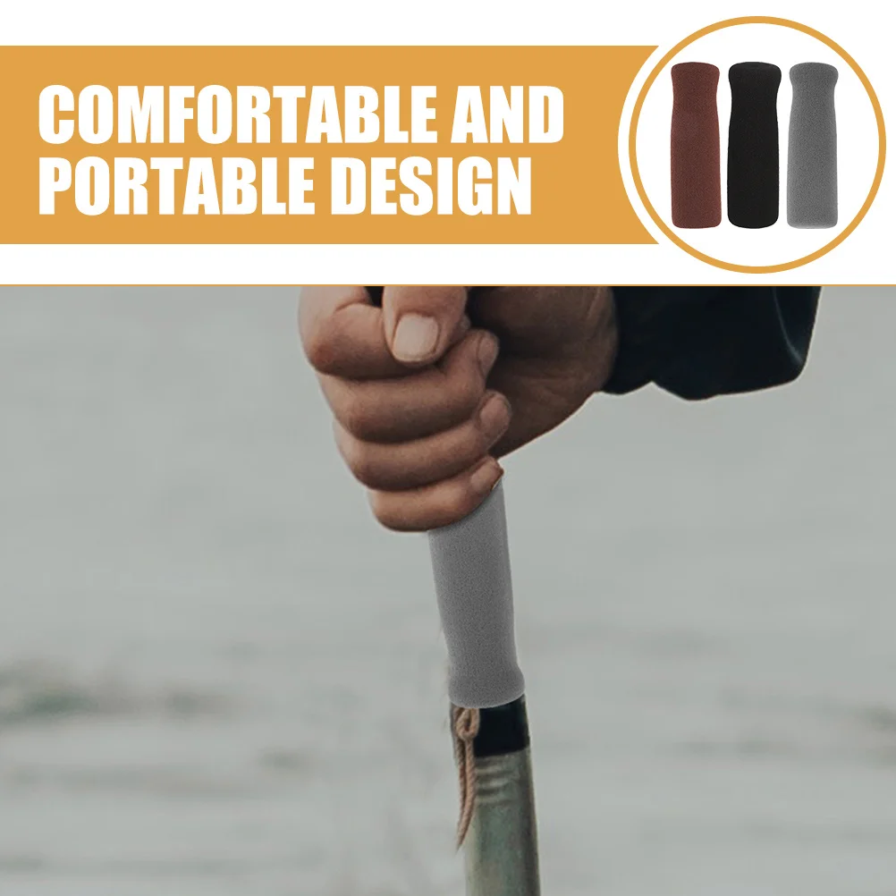 

3pcs Sponge Cane Handle Grips Thick Non-Slip Walking Replacement For Crutch Handles Anti-Slip Hand Grip Protectors