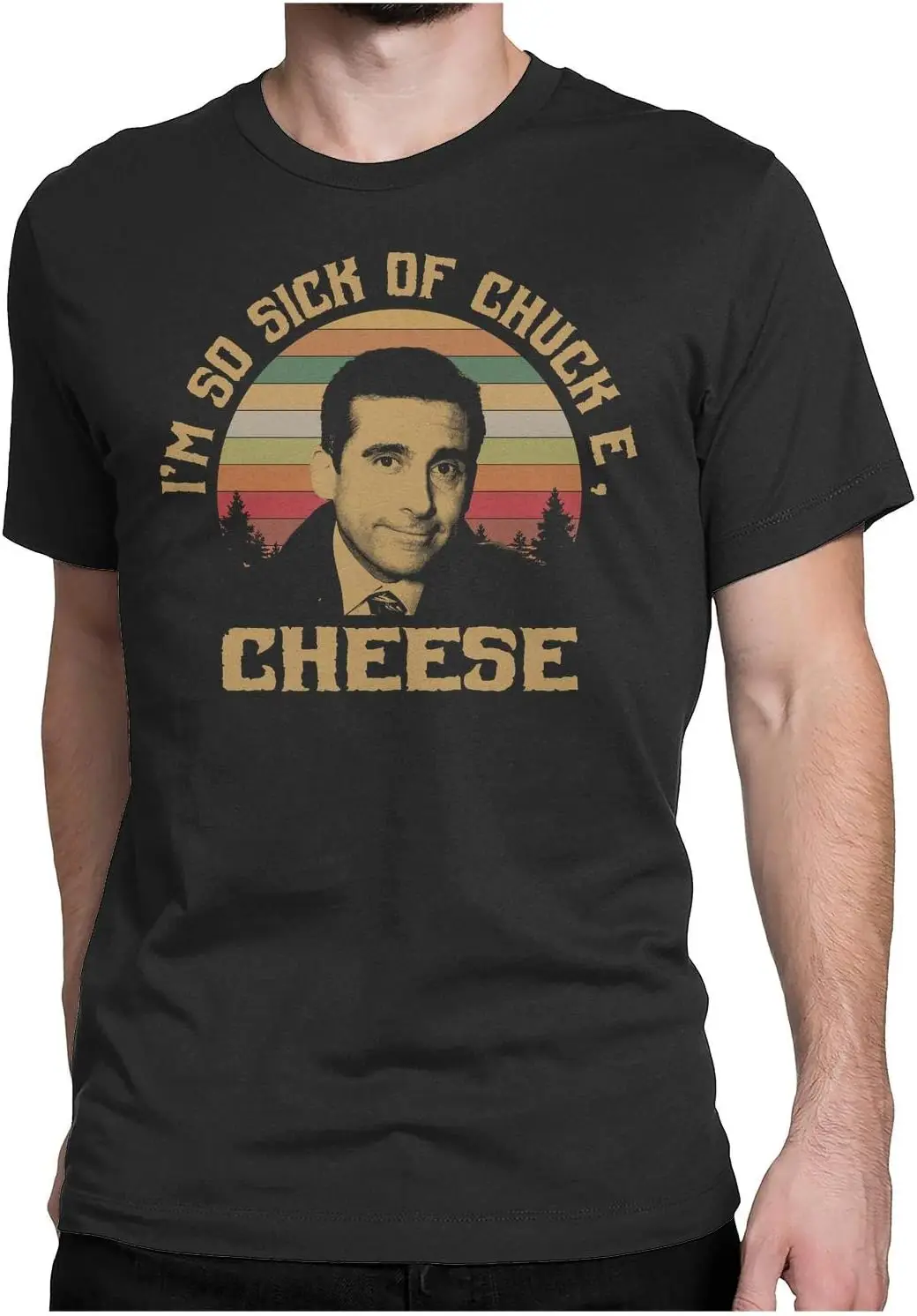 I'm SO Sick of Chuck E, Cheese Michael Scott - Vintage Retro T-Shirt