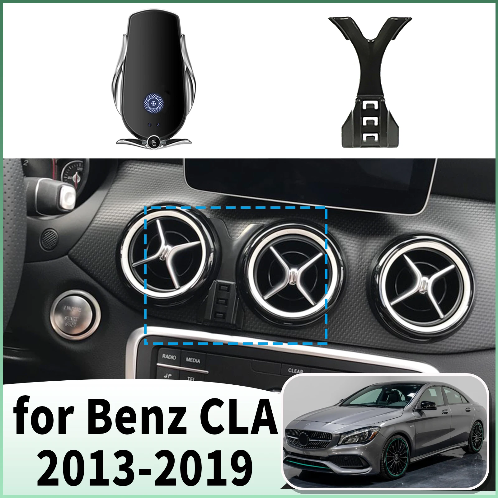 

fit for Mercedes Benz CLA C117 GLA 2013 2014-2019 Specific Dashboard Navigation Phone Holder Mount Design Car​​ accessoires