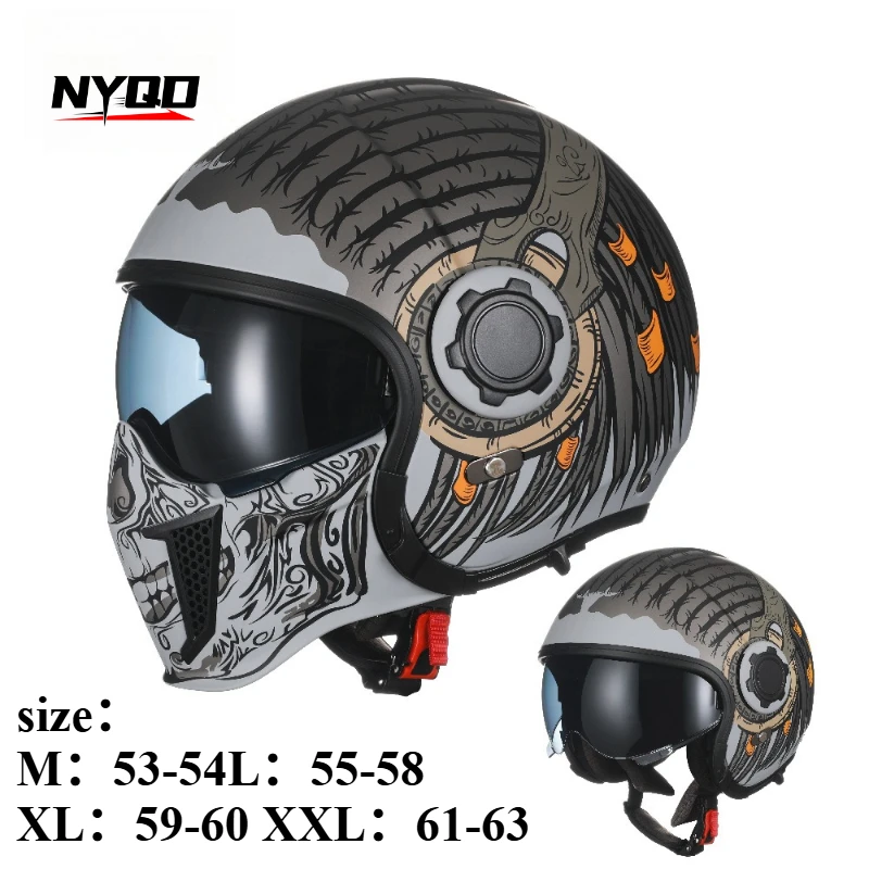 

Helmets For Motorcycles Safety DOT ECE Certified 3/4 Open Face Helmets Motorcycle Modular Full Men Women Motorcycle Helmet