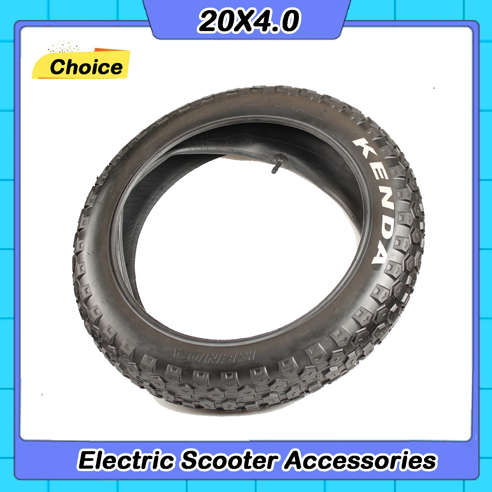 Kenda New 20x4.0 Fat Bike Tire E-bike Snowfield Tyre Blackwall Clincher Electric Bike Tire Bicycle ATV Fat Tyre
