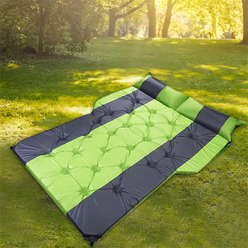 180*132*5cm Car Air Inflatable Travel Mattress 3pcs Set Auto Blow Up Camping Bed Outdoor Air Mattress Raised Airbed In The Car