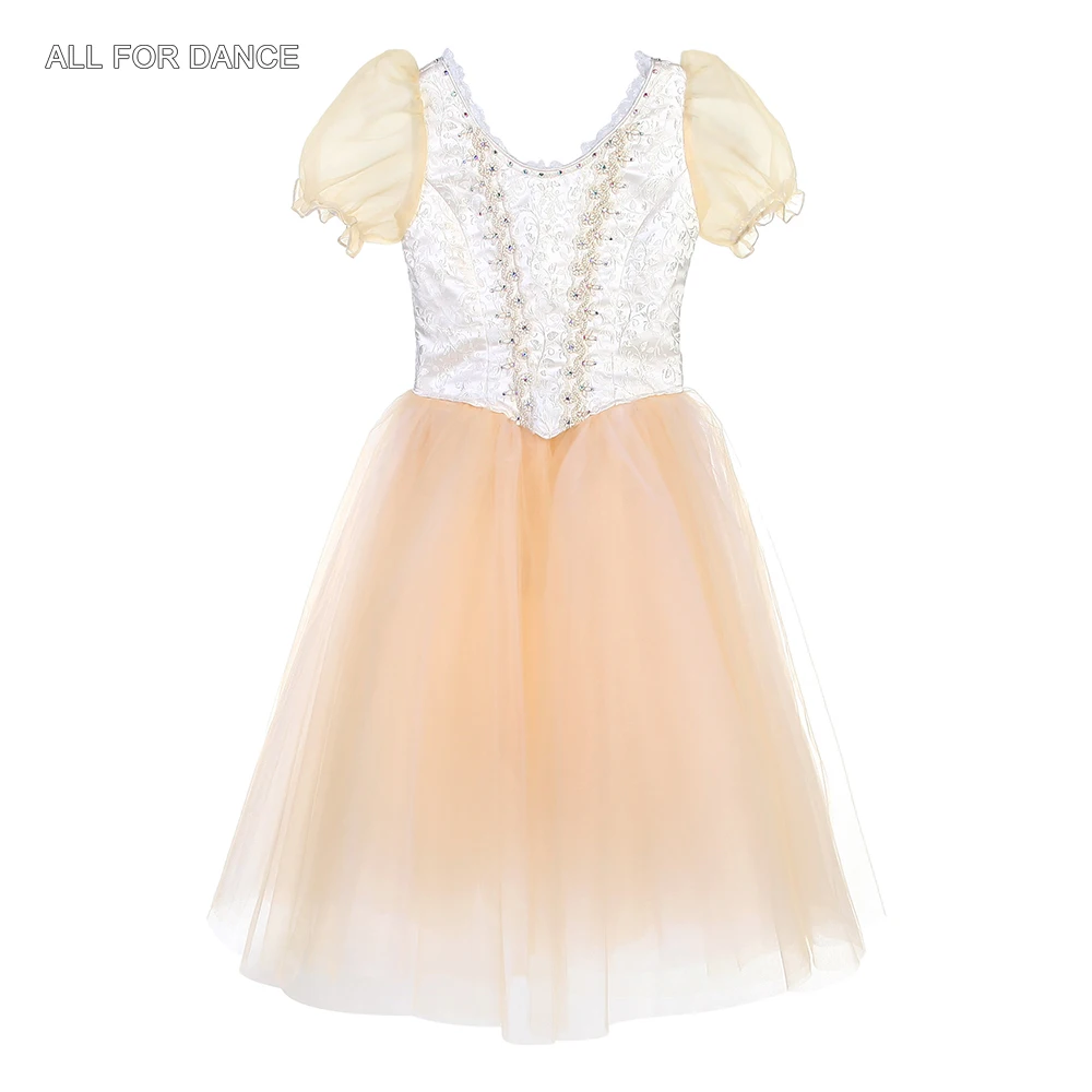 B23031 Ivory Romantic Tutu with Hook Back Design Girls Customzied Ballet Dance Tutu Theather Costumes Performance Tutus