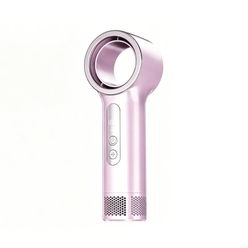 Easy To Carry Bladeless Handheld Fan Delivering Strong Wind And Secure Build For Kids And Adults 