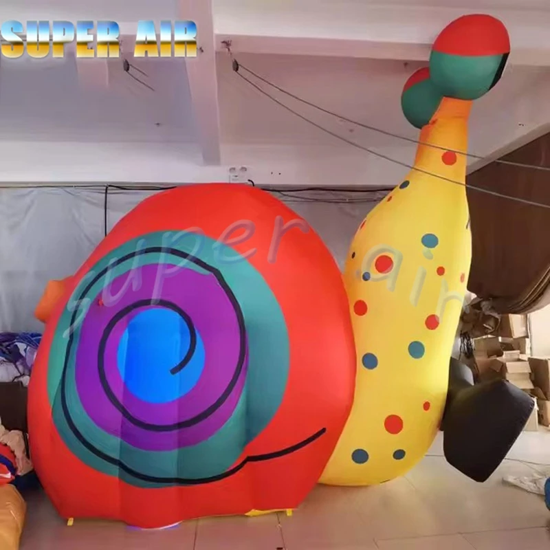 Made in China mascotte gonfiabile pubblicitaria lumaca gonfiabile in vendita