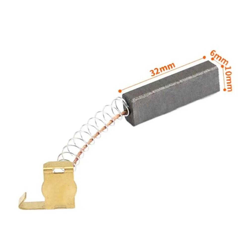 4 Uds. De alta calidad adecuado para QW12T-608 6*10*32mm cepillo de carbón cepillo de aspiradora QW12T-607 cepillo de Motor de cepillo de máquina