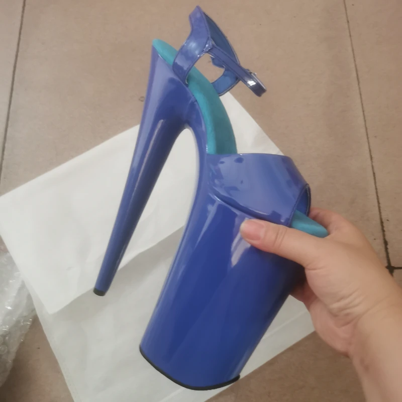 

Crossdresser 2026 Gladiator Pumps Women Wedding Shoes Sexy 23cm Ultra High Thin Heels Platform Cosplay Sandals Sandalias Mujer