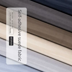 Self-adhesive Suede Fabric By Meters for Car Interior Modification Upholstery Counter Diy Sewing Wearable Elastic Smooth Cloth