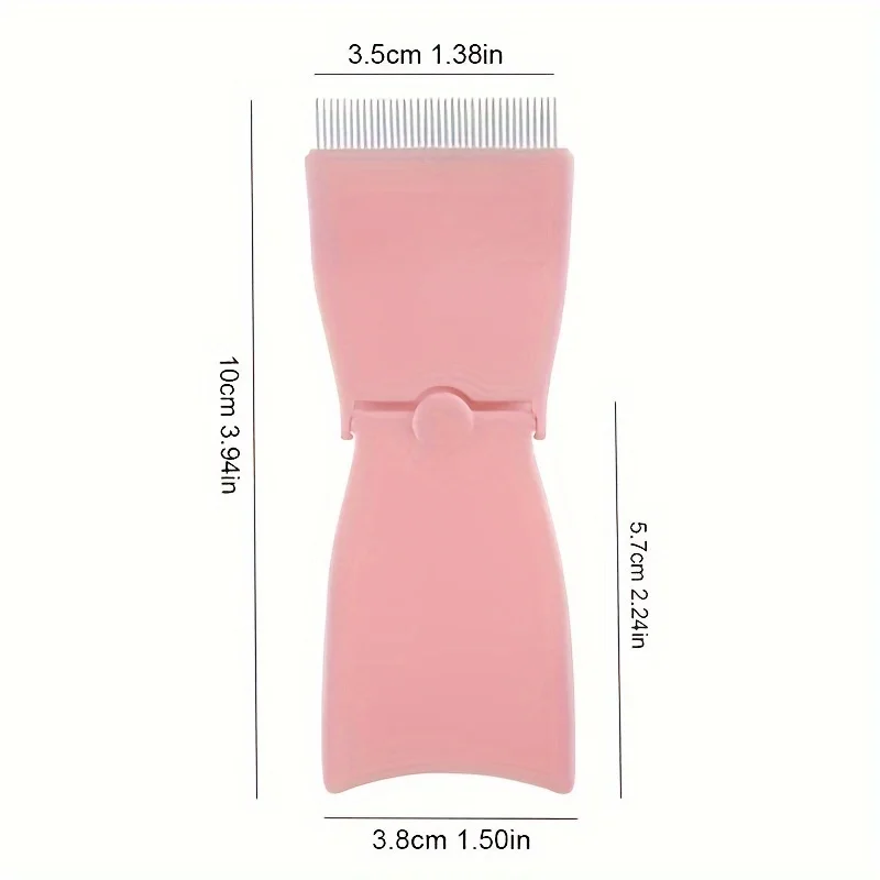 Eyelash Curler Beauty Makeup Lash Separator Foldable Metal Eyelash Brush Comb Eyebrow Comb Foldable Mascara Curl Cosmetic Tools