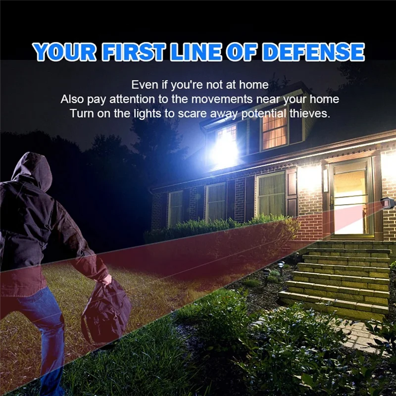 REPLA-Smart Home Security في الهواء الطلق مقاومة الطقس واي فاي محس حركة كاشف-التحكم عن بعد في التطبيق لإشعار Alexa