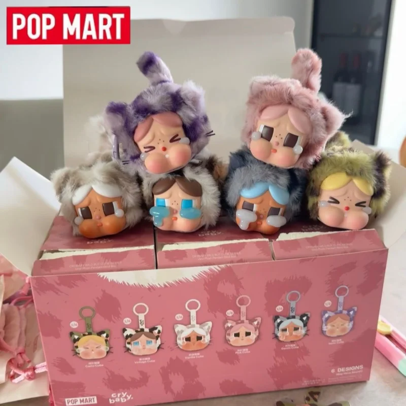 POPMART Crybaby Wild Bt Cutie Serie Blind Box Mysteriöse Actionfiguren Trendige Desktop-Dekoration Puppenspielzeug Geschenke für Sammler