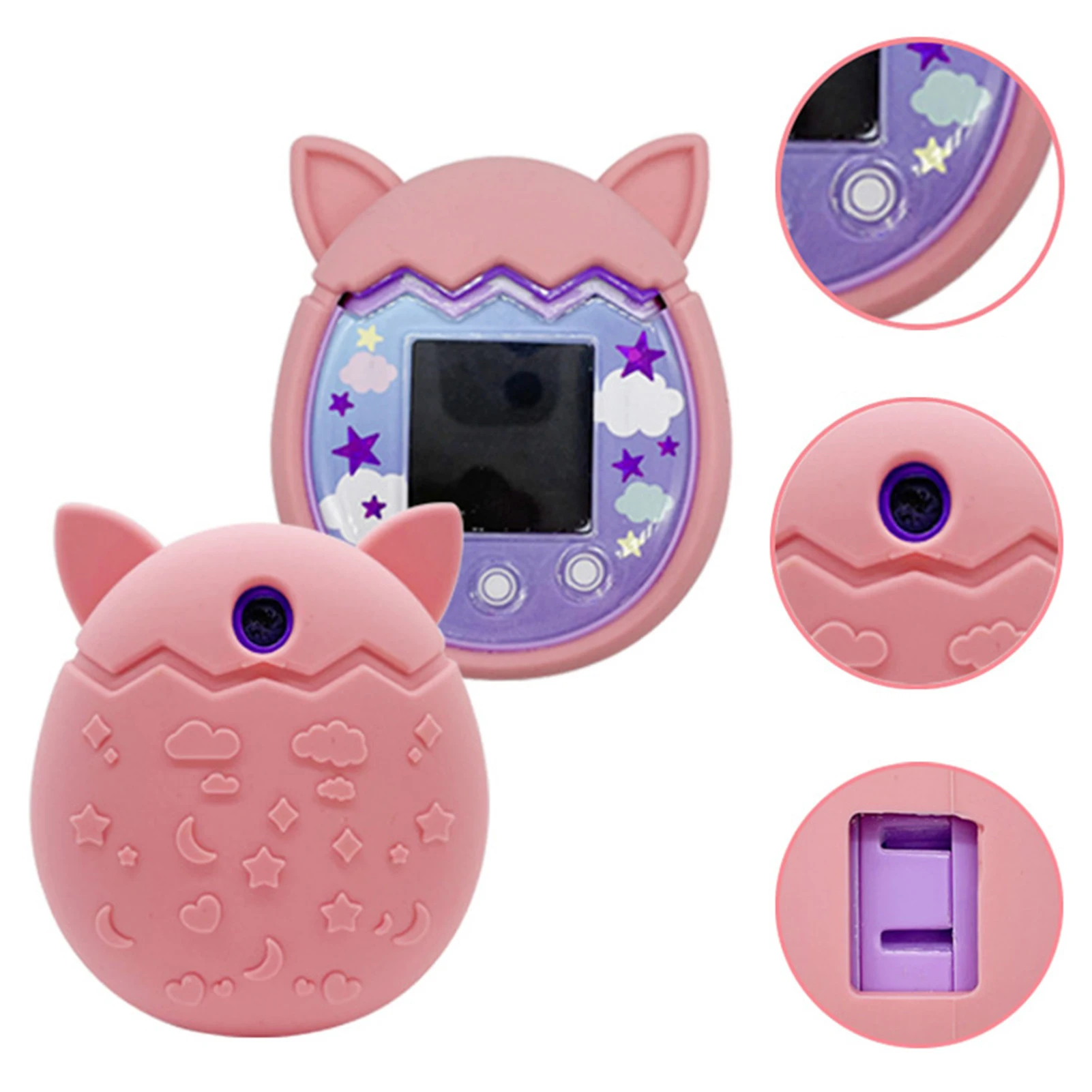 Casing Silikon untuk Tamagotchi Pix Mesin Permainan Hewan Peliharaan Virtual Sampul Kulit Lunak Gel Pelindung untuk Casing Konsol Game Tomagatchie