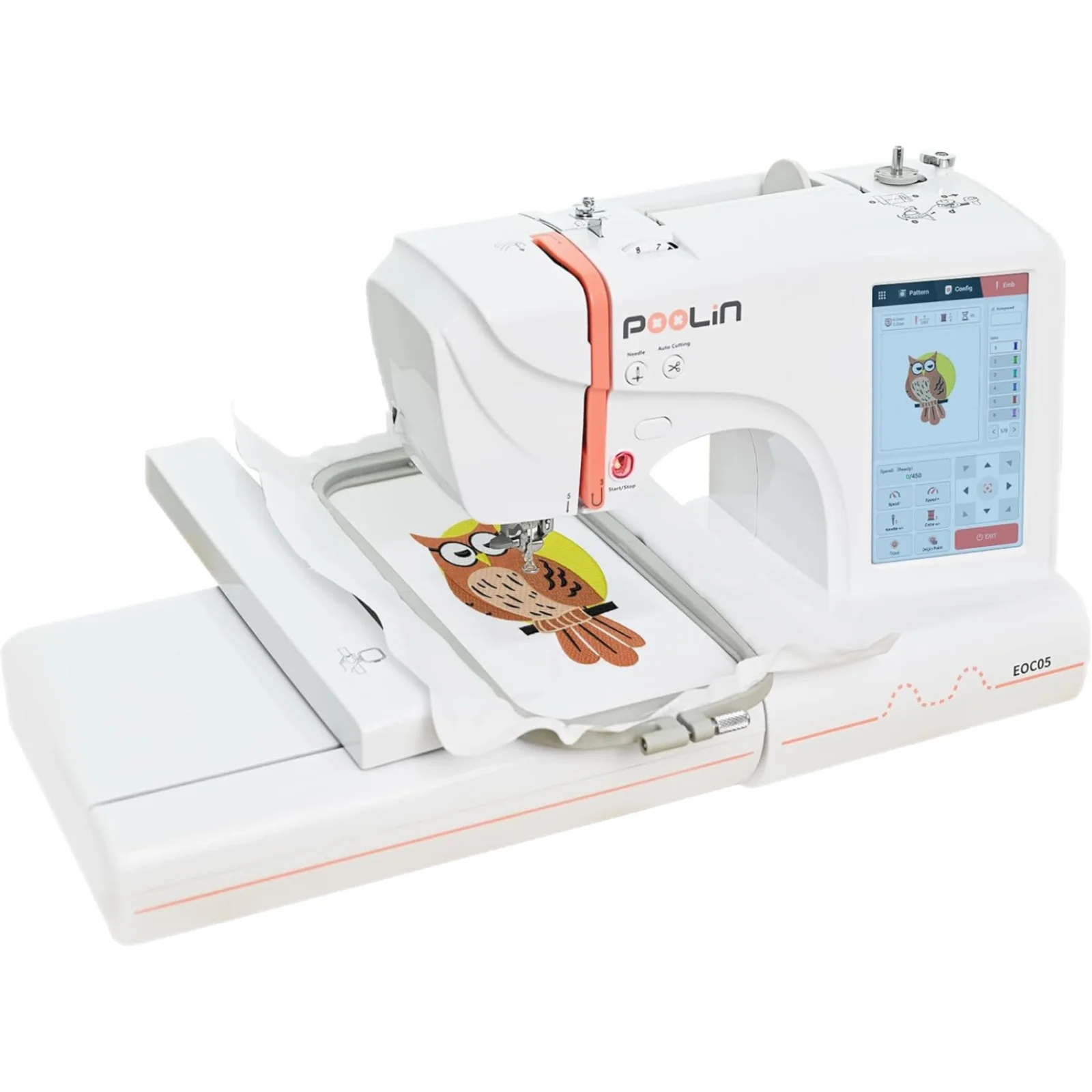 

Poolin EOC05/Your LOGO Wholesale Automatic Household Small Embroidery Machine with Super Production Capacity