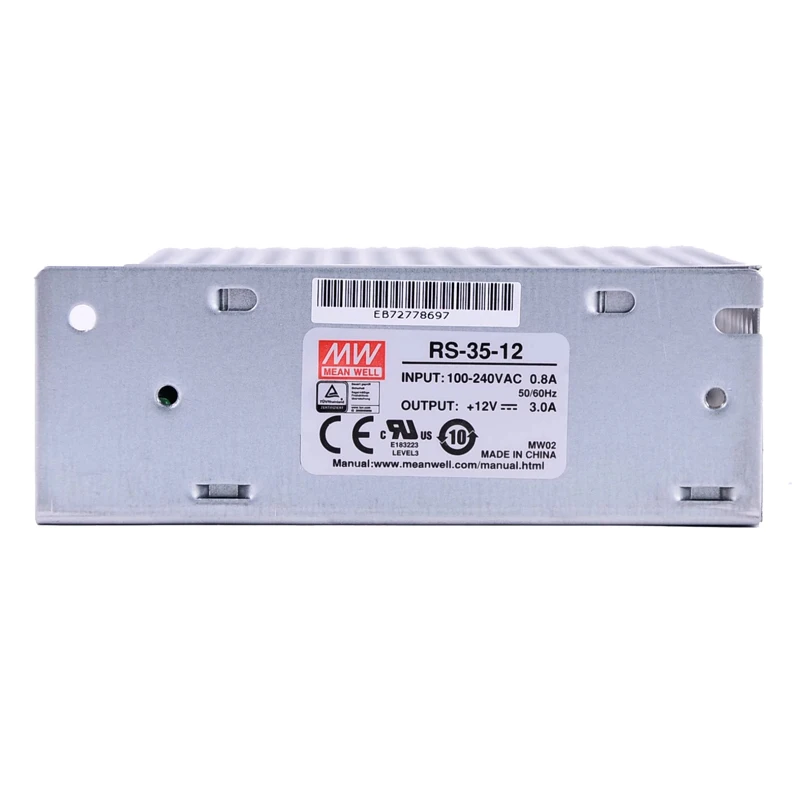 Meanwell RS35 Chuyển Đổi Nguồn Điện 35W Đĩa Đơn Đầu Ra DC 3.3V 5V 12V 15V 24V 48V Có Nghĩa Là Cũng MW RS-35