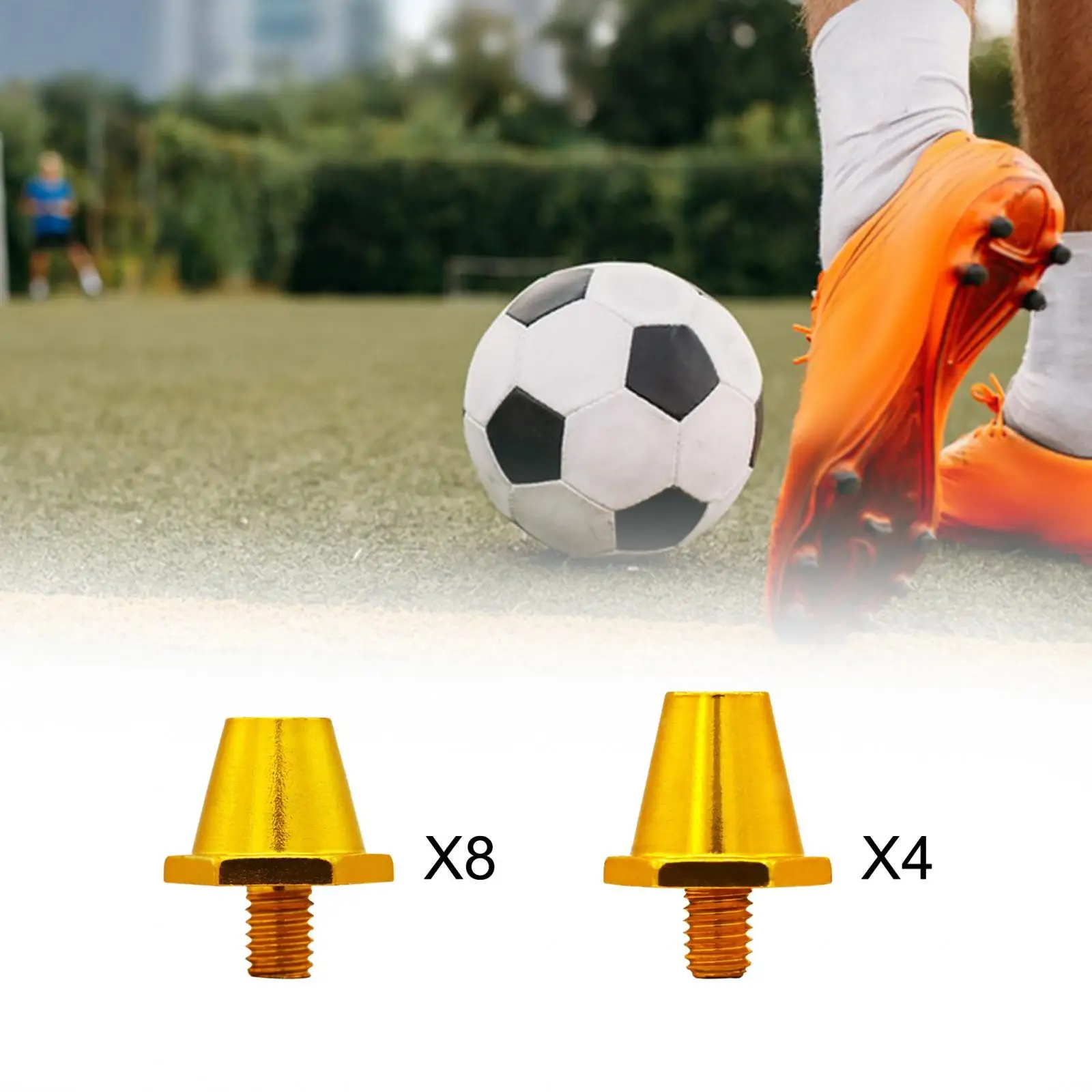 

12x Football Boot Spikes Soccer Studs Stable Anti Slip M5 Replacement Spikes Track Spikes for Competition Athletic Sneakers