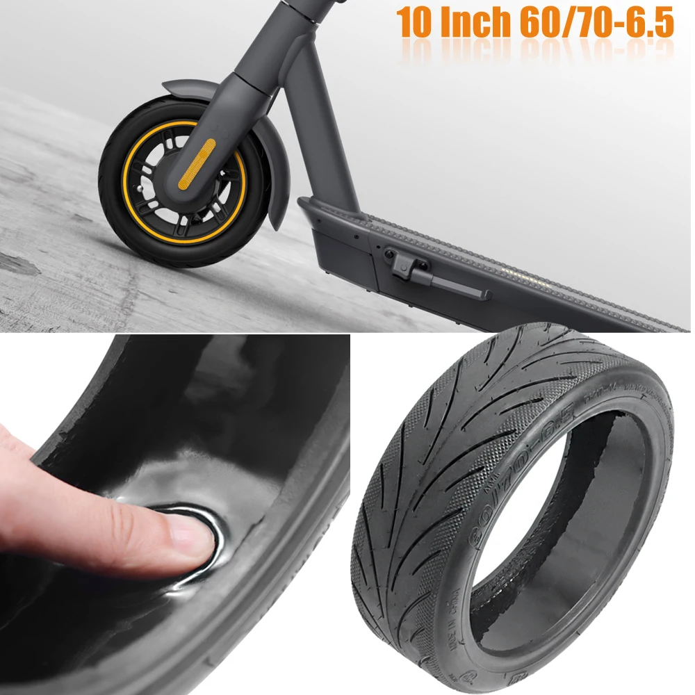 

60/70-6.5 Tubeless Tyre Thickening Vacuum Tire For Ninebot MAX G30 KickScooter Electric Scooter 10 Inch Front /Rear Tyre Wheel