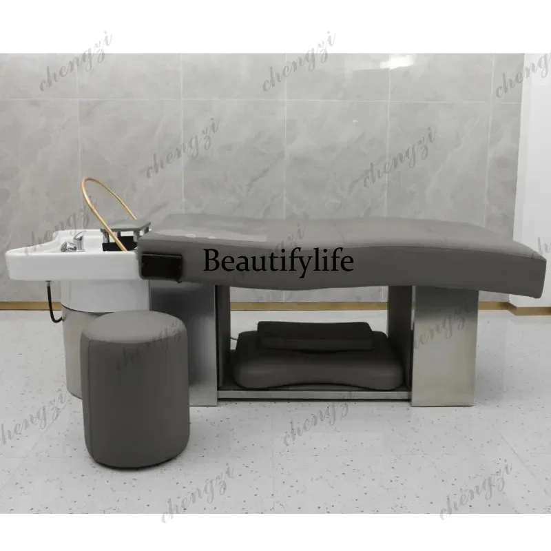 K153   Comfort Simplicity Shampoo Chairs Head Spa Bed Thai Special Use Lie Flat Shampoo Chairs Special Use Hair