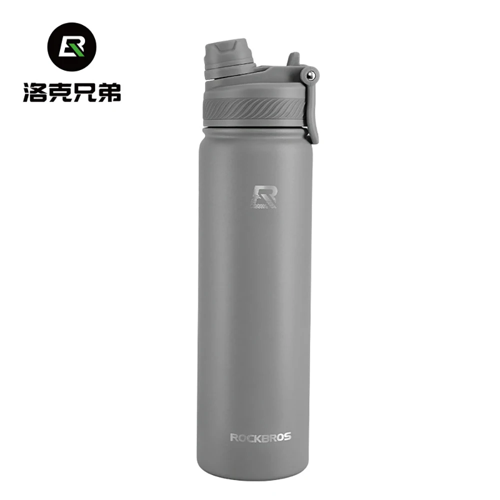 ROCKBROS 1,2L Isolierte Fahrrad-Trinkflasche Sport-Trinkflasche Rutschfest 304 Edelstahl Vakuum Kalt- und Heiß-Thermobecher – Detail 13