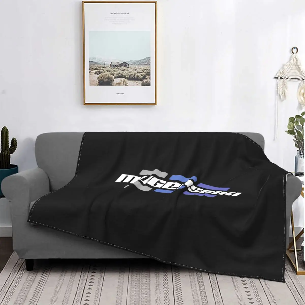 Mugen Seiki Rc Logo Blanket Autumn Textile Dual Purpose Bedding Throws Decorative Sofa